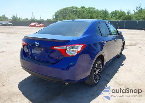 2015 Toyota Corolla S Premium z USA, uszkodzony, nr VIN 2T1BURHE2FC258052